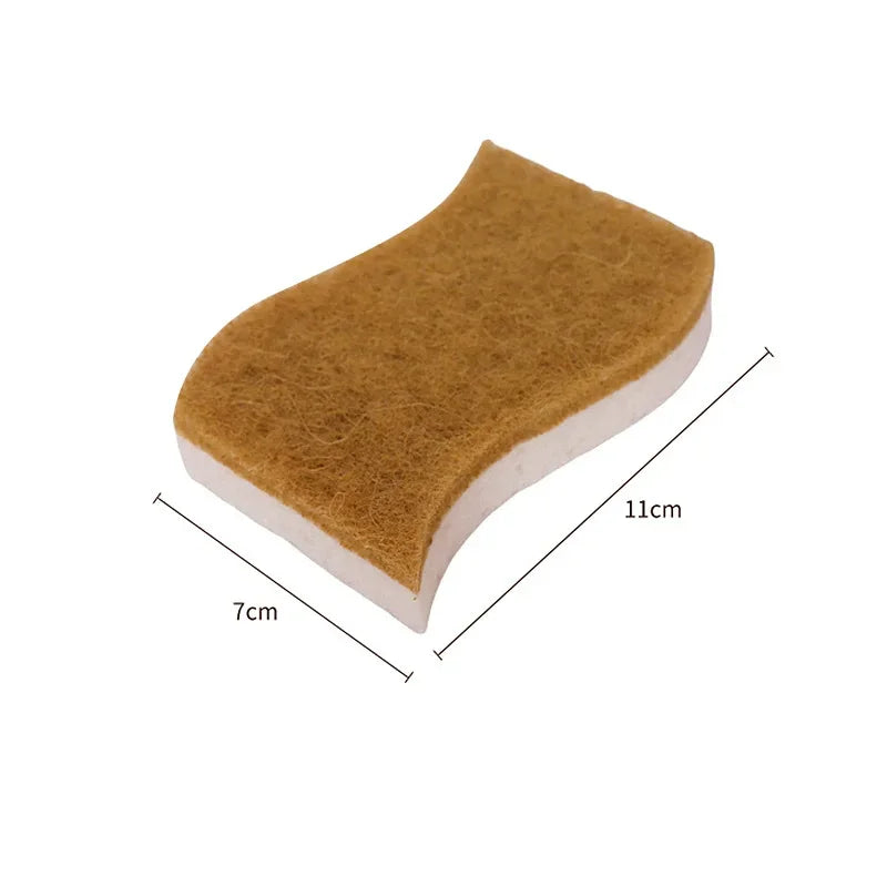 Natural Cellulose & Coconut Kitchen Sponge — Dish Scrubber Pack
