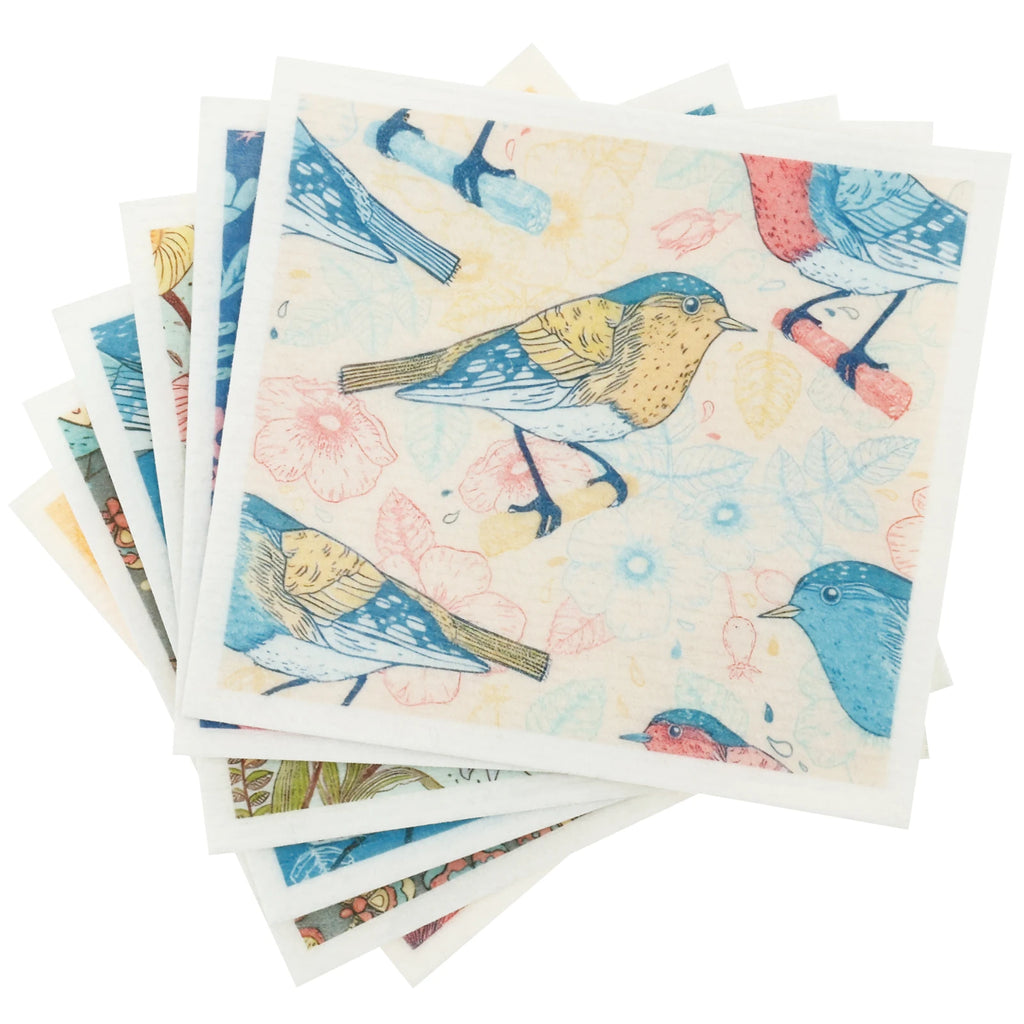 Cotton & Cellulose Kitchen Dishcloths — Soft Absorbent Cleaning Cloths