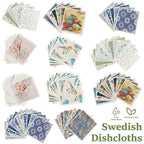 Cotton & Cellulose Kitchen Dishcloths — Soft Absorbent Cleaning Cloths