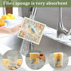 Cotton & Cellulose Kitchen Dishcloths — Soft Absorbent Cleaning Cloths