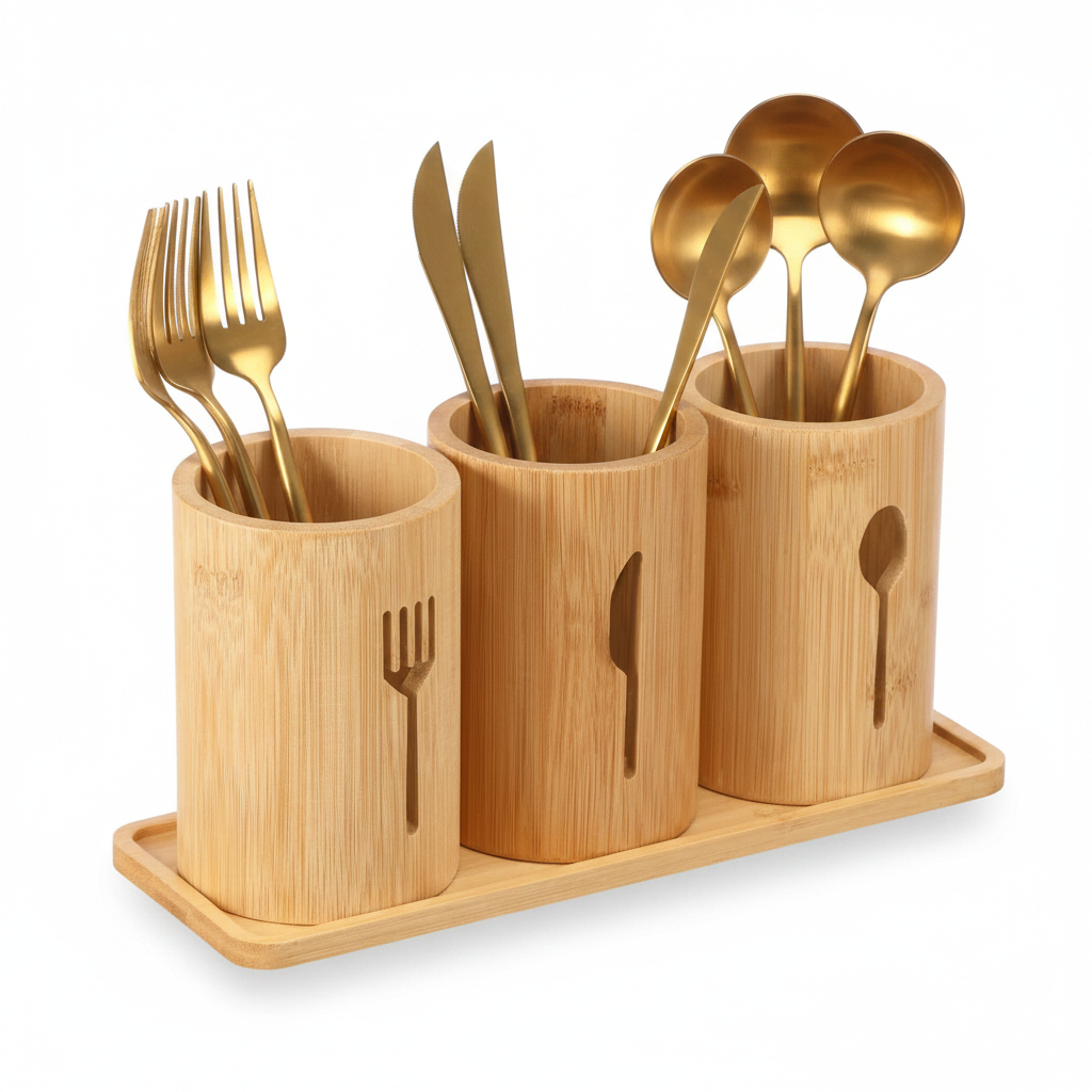 Hero - Bamboo Utensil Holder